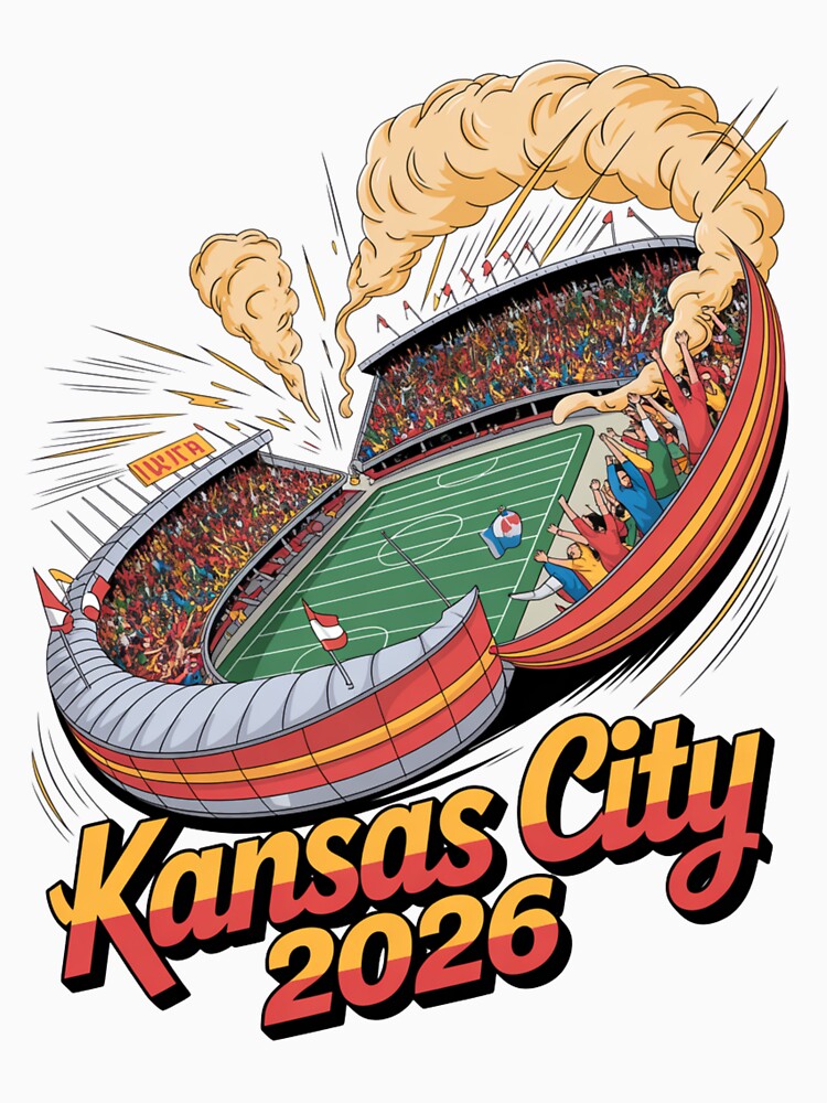Kansas City 2026 Arrowhead Stadium Football T-Shirt V22 by DarylWelsh2024