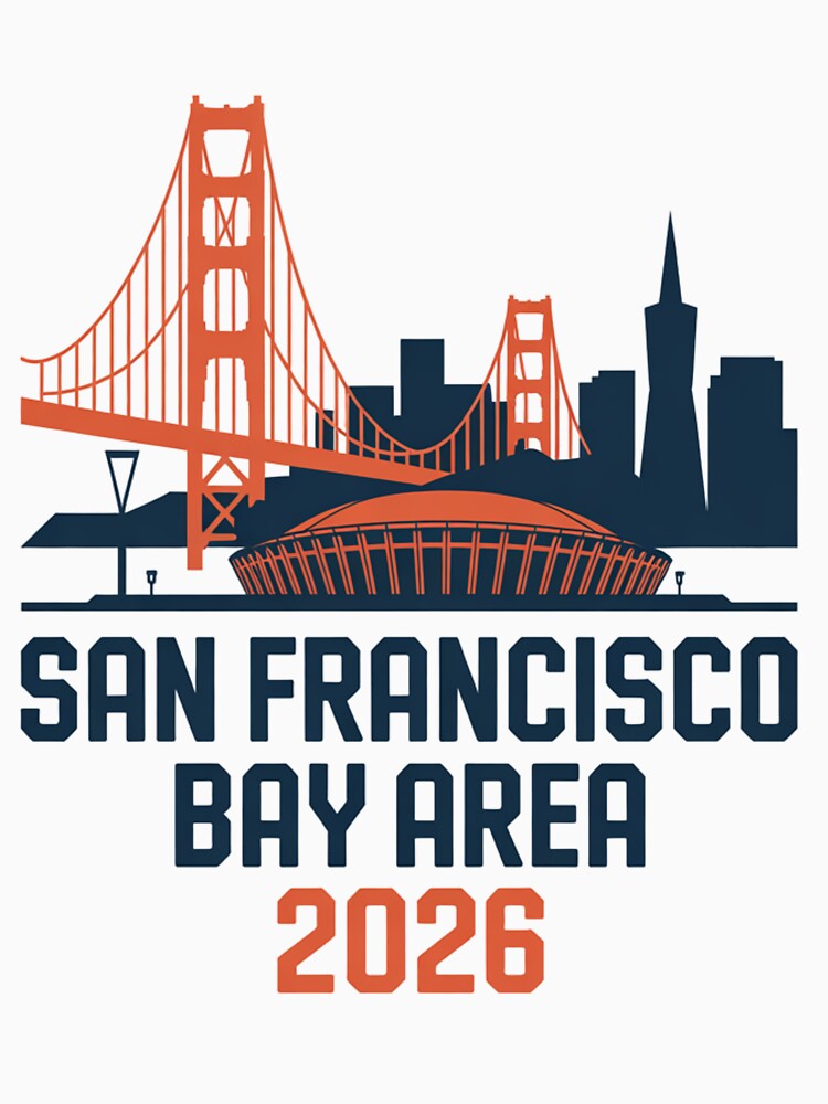San Francisco Bay Area Golden Gate Stadium T-Shirt V18 by DarylWelsh2024