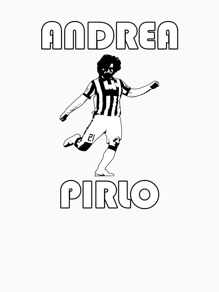 Andrea Pirlo Cartoon Football Player Illustration by Josphinerron