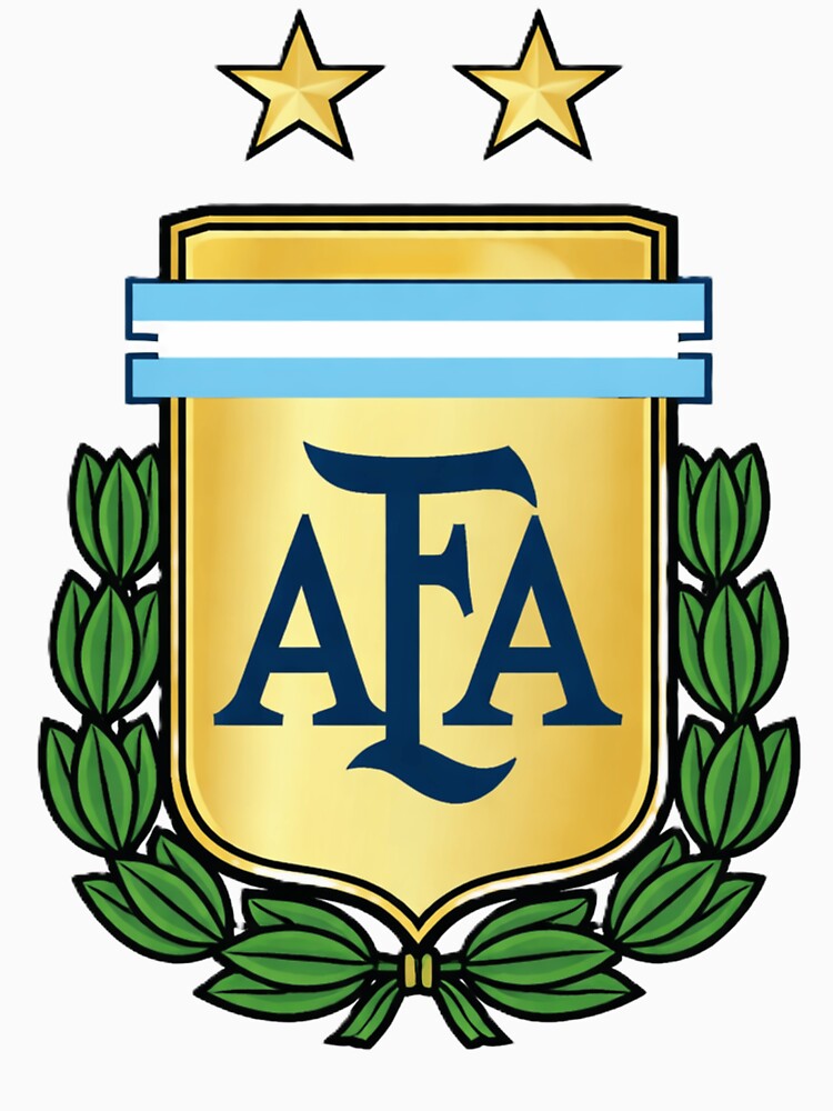 Argentina FA Inspired Crest – World Champions Football Emblem Design by RAVisuals