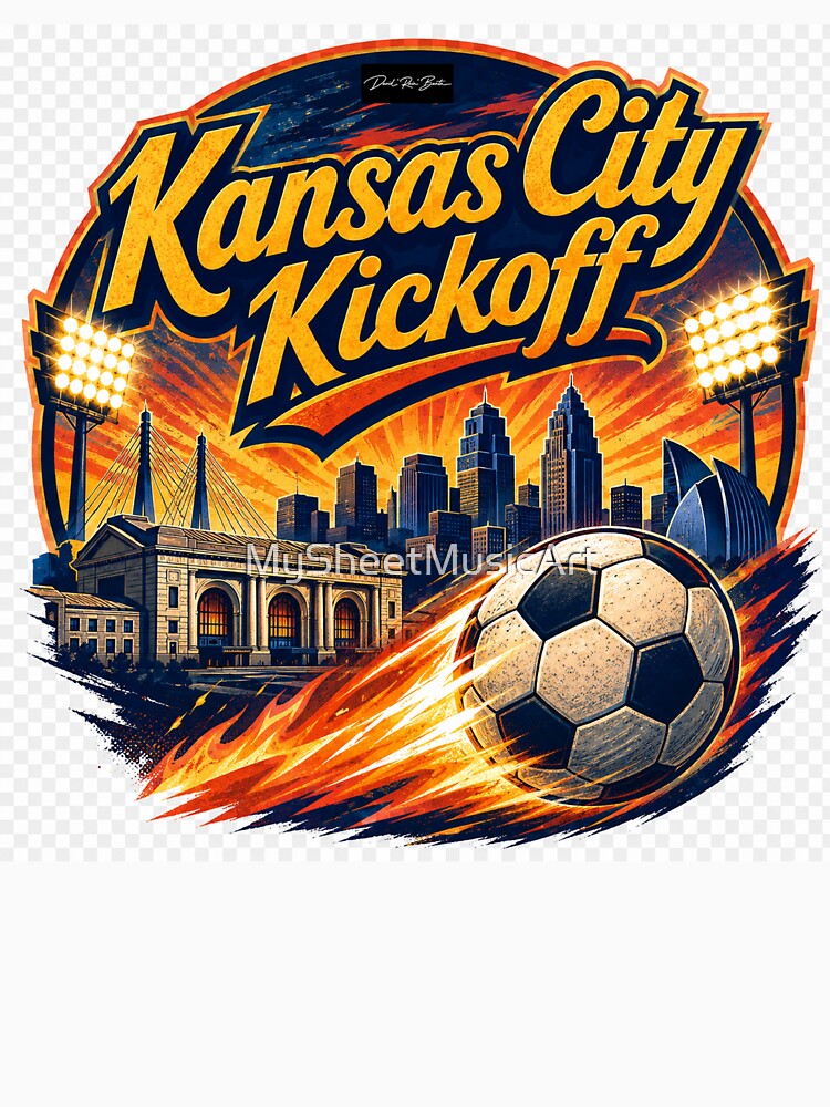 Kansas City Kickoff – Retro Soccer Fan Design by MySheetMusicArt