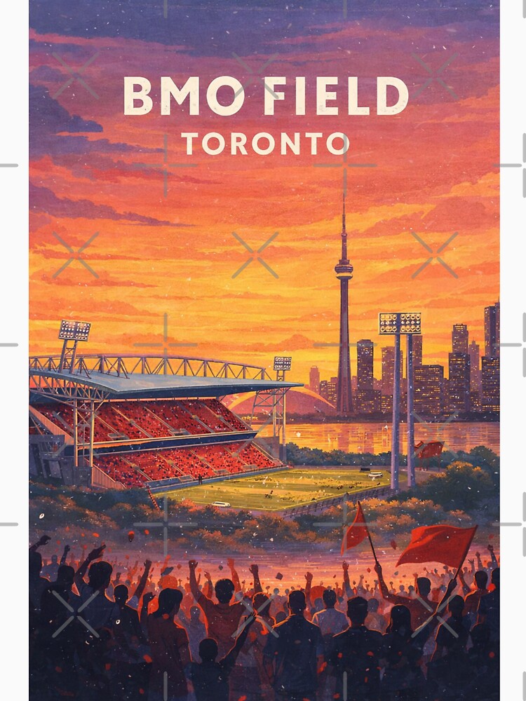 BMO Field Toronto CN Tower Lake Ontario Soccer Skyline Sunset by Aryabek