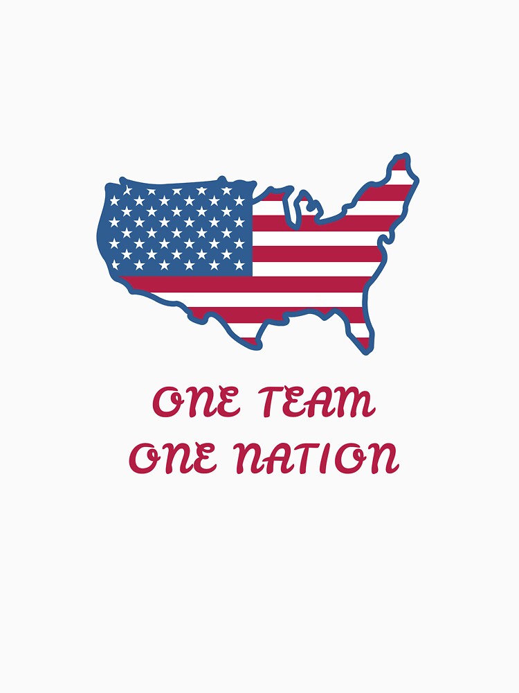 One Team One Nation | USA Soccer Fan Design by Atheraa