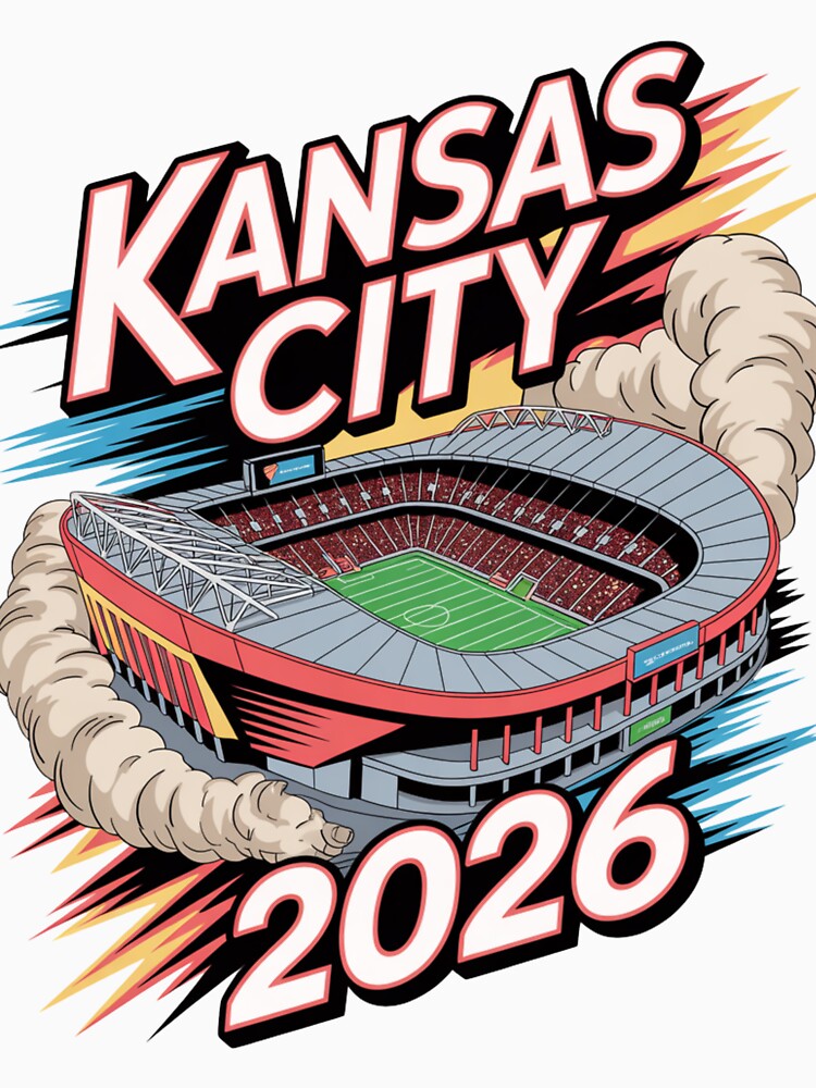 Kansas City 2026 Arrowhead Stadium Football T-Shirt V20 by DarylWelsh2024