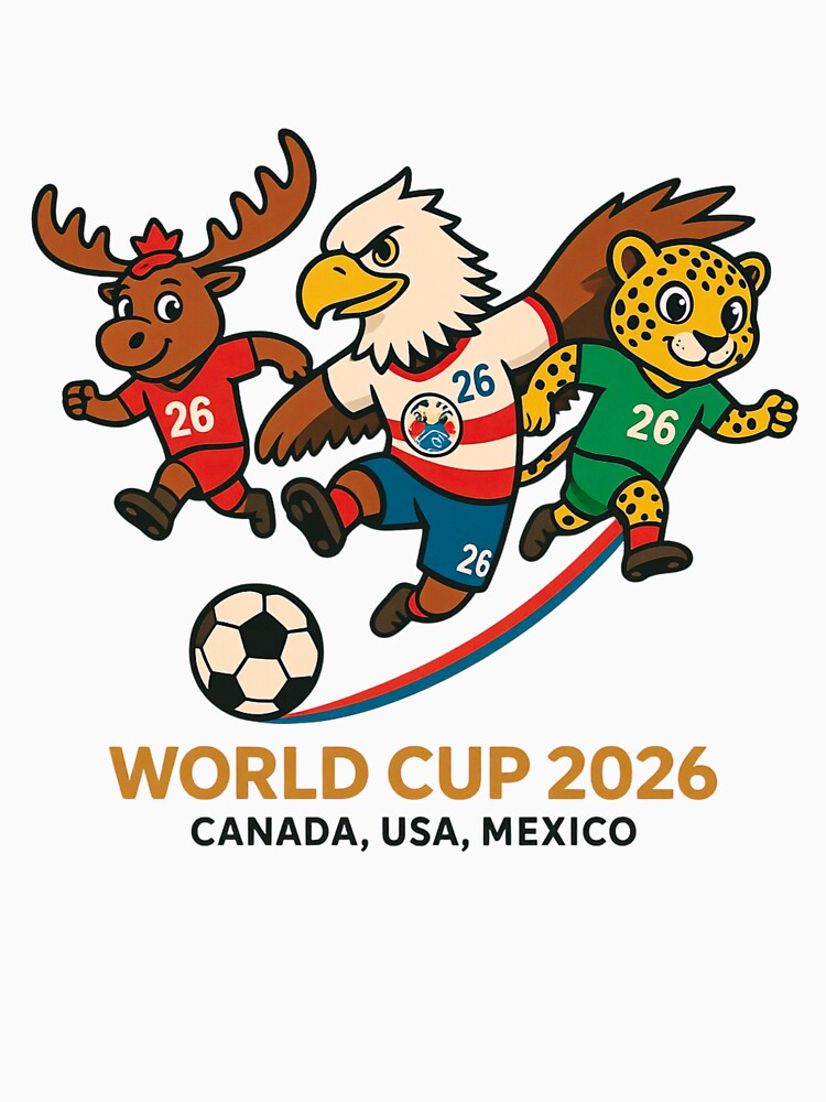 World Cup 2026 Canada USA Mexico Soccer Football by ILoveWeedLive
