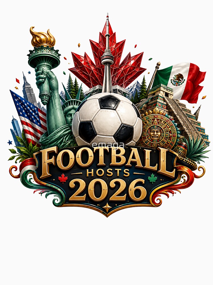 Road to 2026 USA Mexico Canada Soccer Design by emaga