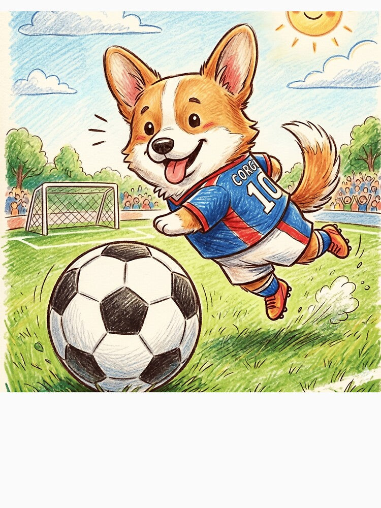 Corgi Soccer Champ #10 - 2026 Stadium Scene by TaiwanMemory