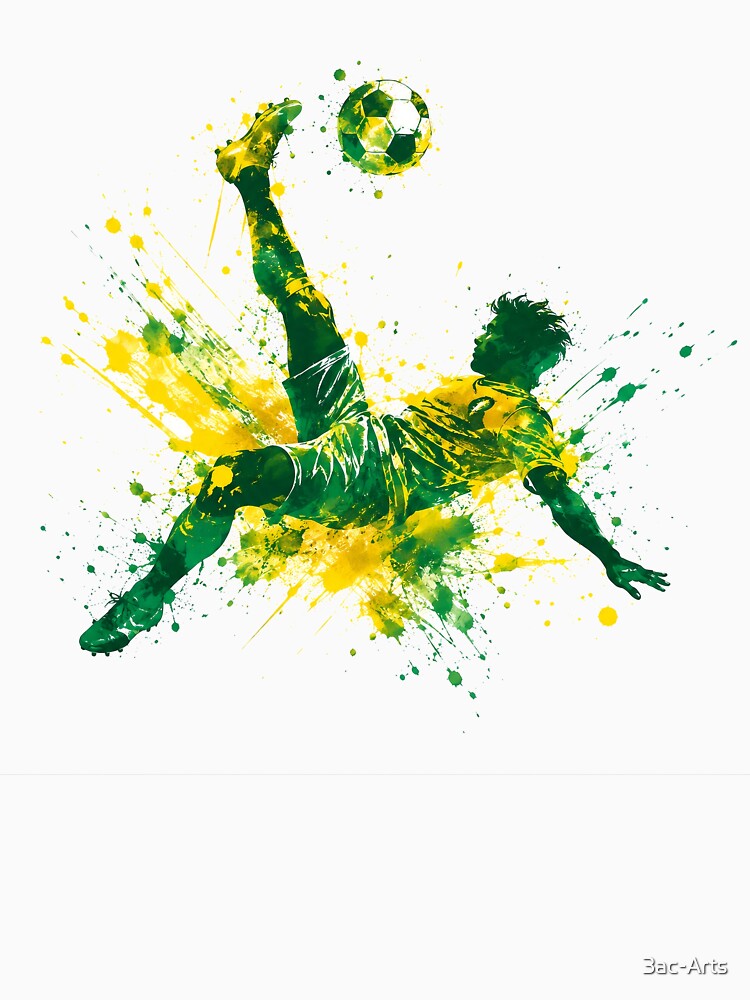 Dynamic Soccer Ball Exploding Abstract Sports Art by 3ac-Arts