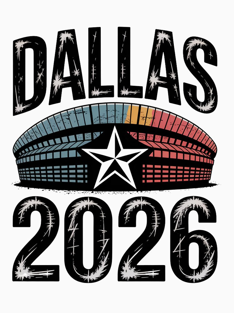Dallas 2026 Texas Soccer Souvenir T-Shirt V10 by DarylWelsh2024