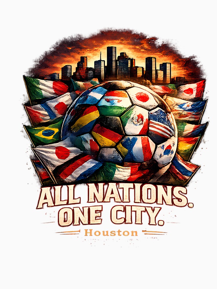 All Nations One City Houston Soccer Football Shirt – Soccer Unity Tee by MJGalanex