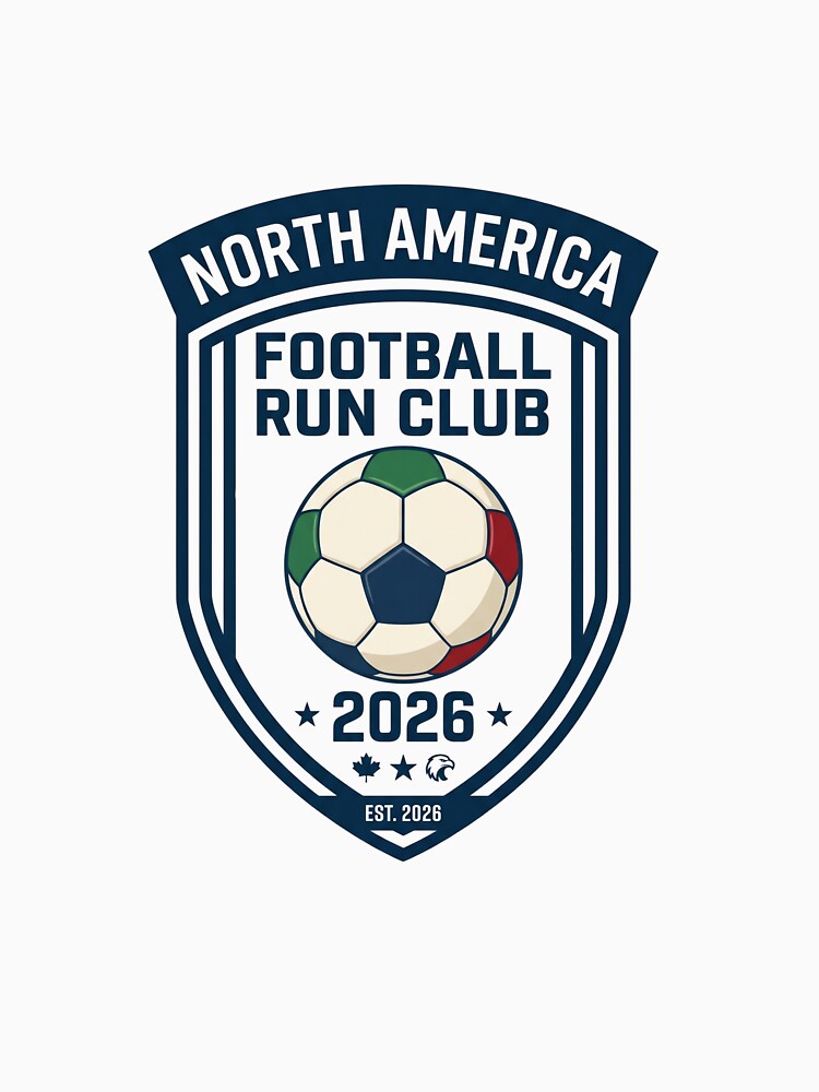 North America 2026 Football Run Club Vintage Soccer by PictoVibe
