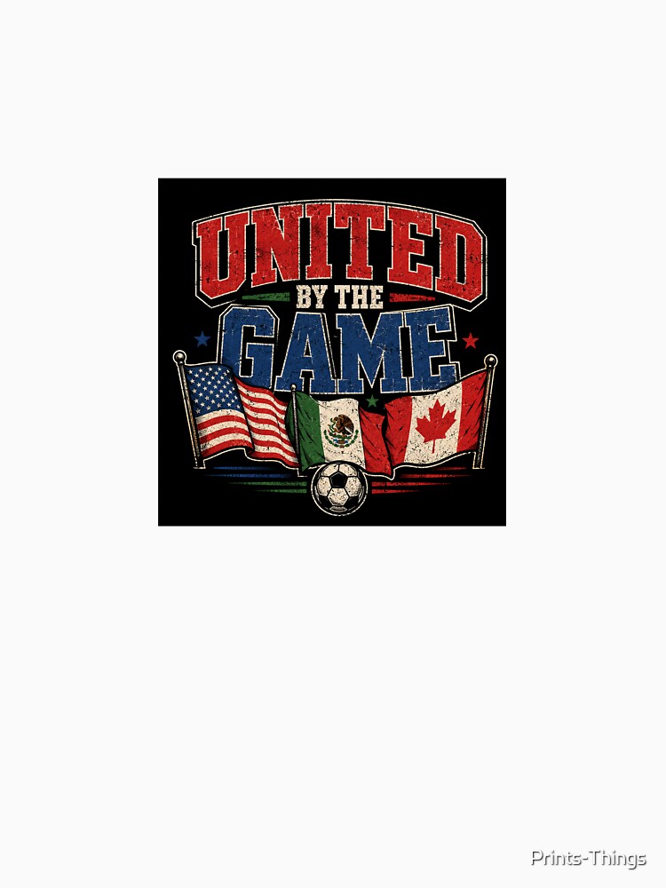 United By The Game North American Soccer Retro Vintage by Prints-Things