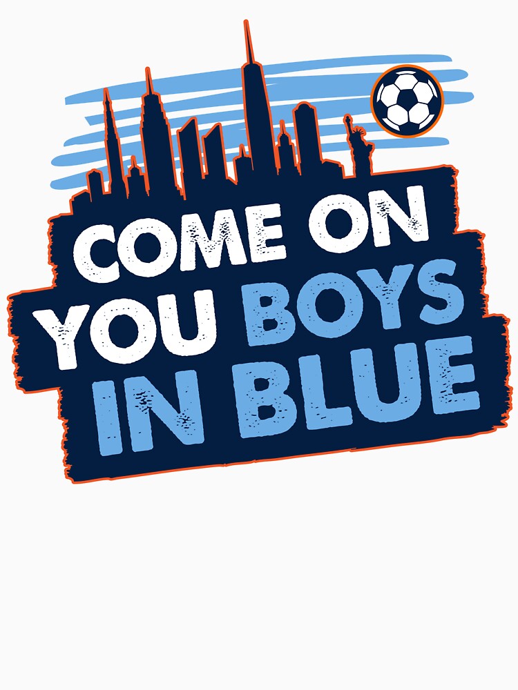 Come on you boys in blue-Soccer-nyc skyline by DaniKates