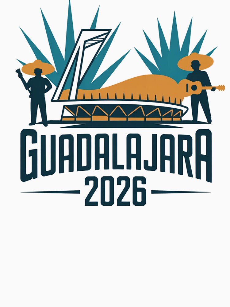 Guadalajara 2026  Mexico Football Soccer Souvenir T-Shirt V16 by DarylWelsh2024