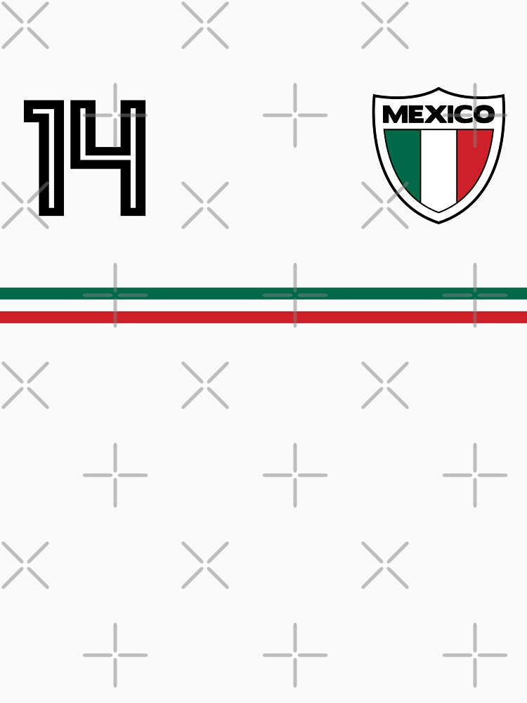 Mexico Football Classic Jersey Soccer Team No. 14 Cup T Shirt by screenworks