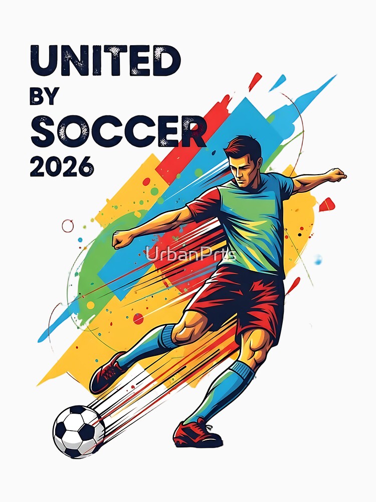 United By Soccer 2026 Vibrant Abstract Player by UrbanPrts