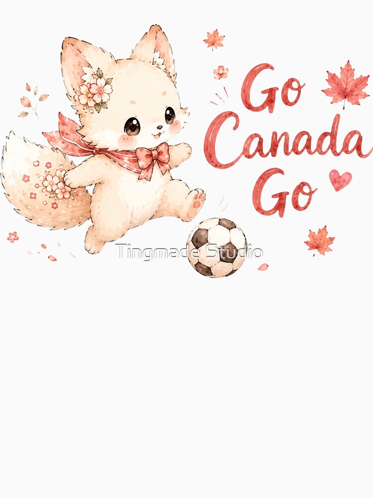 Go Canada Go Cute Tinia Bunny-Fox⁠ by Tingmade Studio