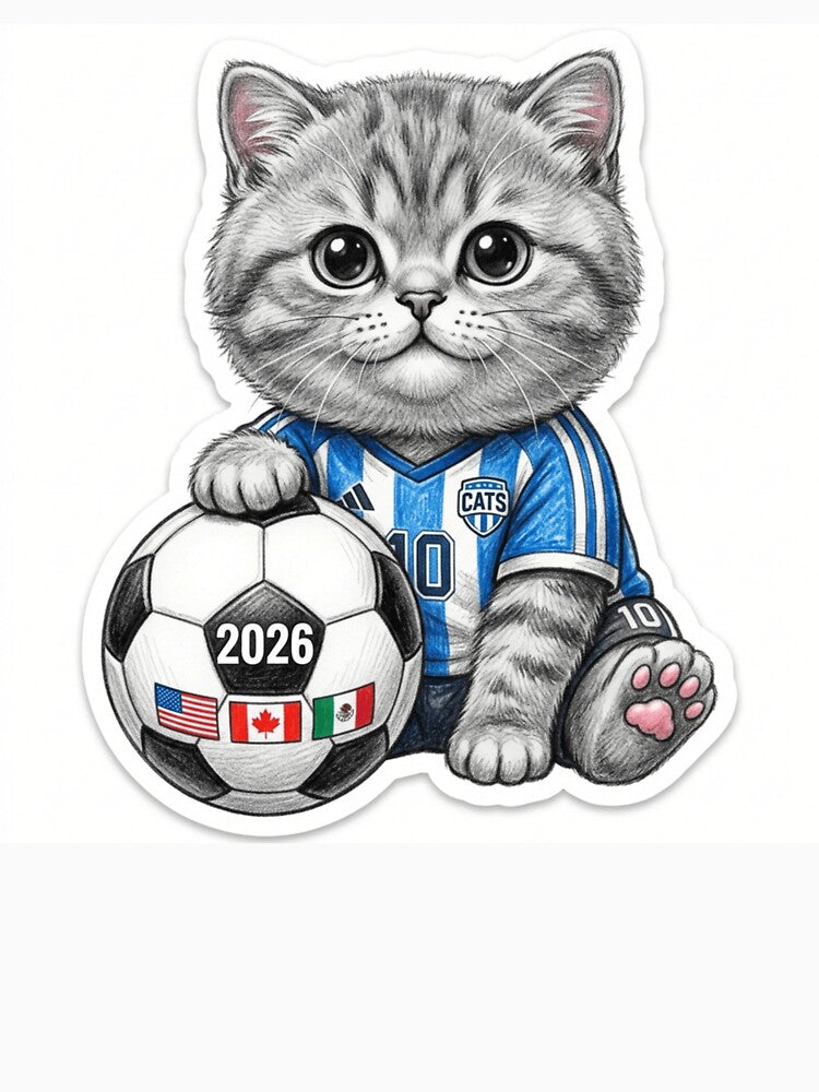 Cute Soccer Kitten #10 - FIFA 2026  Fan Art by TaiwanMemory