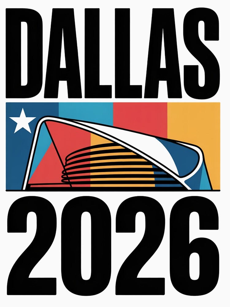 Dallas 2026 Texas Soccer Souvenir T-Shirt V4 by DarylWelsh2024