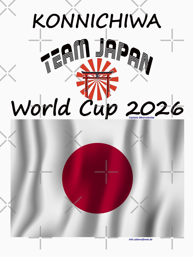 Japan Fan T‑Shirt world Soccer Cup 2026 Nippon outfit by cabevo