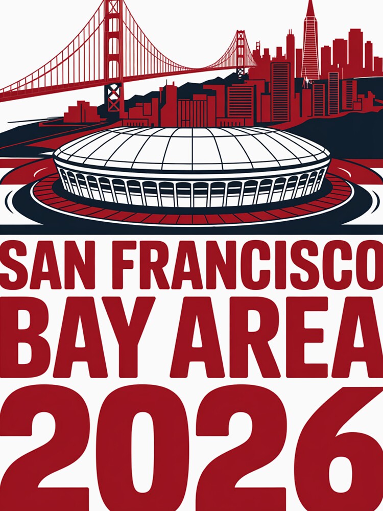 San Francisco Bay Area Golden Gate Stadium T-Shirt V27 by DarylWelsh2024