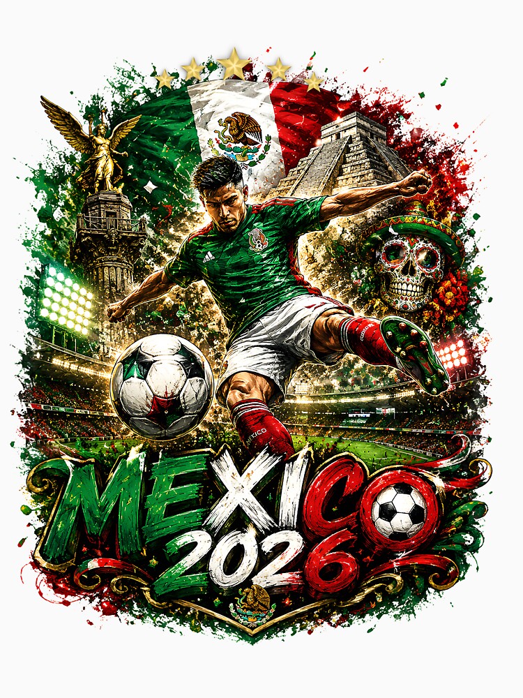 Mexico Football 2026 Viva El Tri Graffiti Graphic ver 1 by CosmicNook1
