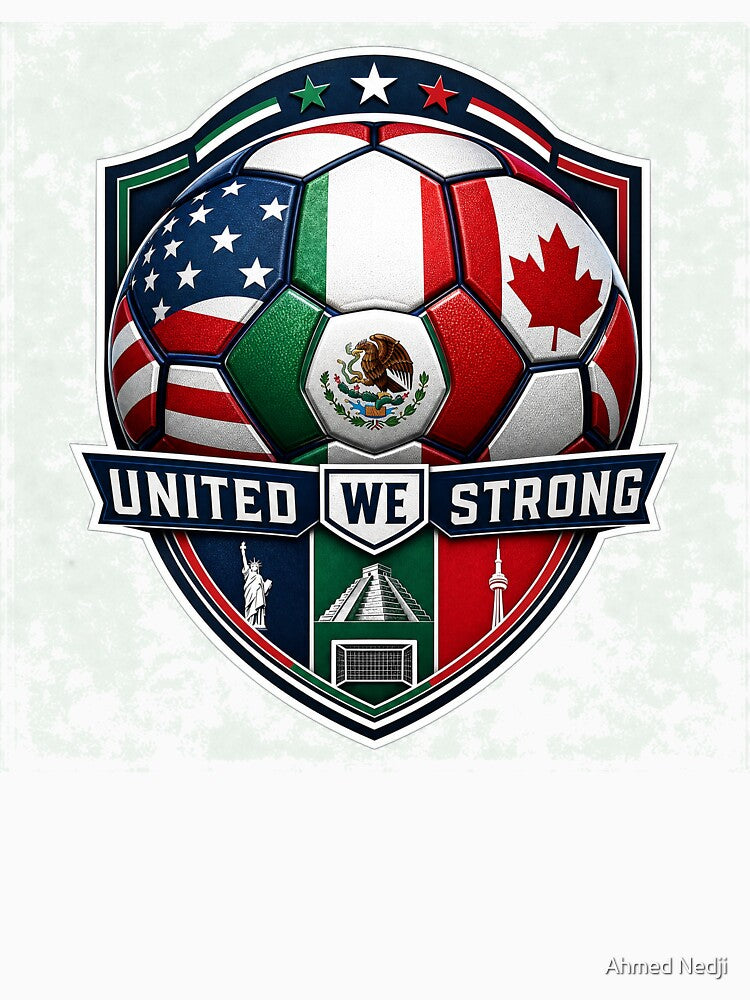 National Flag Fusion Football - World Cup 2026 Unity Ball Tee by Ahmed Nedji