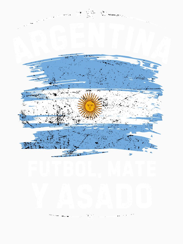 Argentina Shirt Futbol Mate Asado - Argentine Culture Soccer Fan Pride Tee. by JoseFrancese