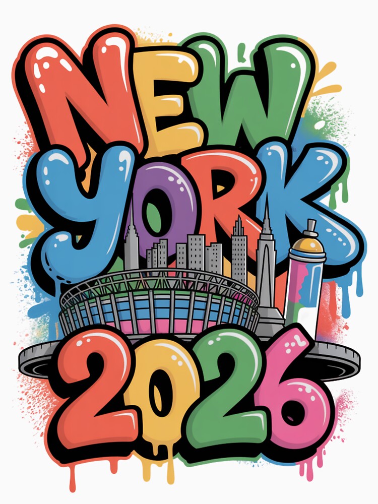 New York 2026 MetLife Stadium Skyline T-Shirt V6 by DarylWelsh2024