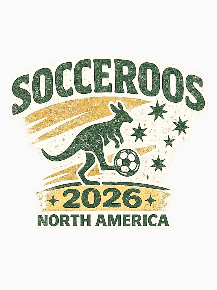Socceroos 2026 North America Vintage Soccer Fan T-Shirt by ArthUpscale