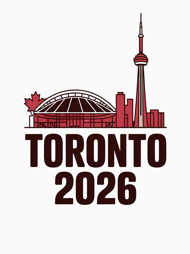 Toronto 2026 CN Tower Stadium Skyline T-Shirt V6 by DarylWelsh2024
