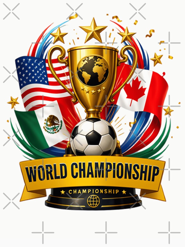 World Football Championship 2026 USA Canada Mexico by Thread&Fable