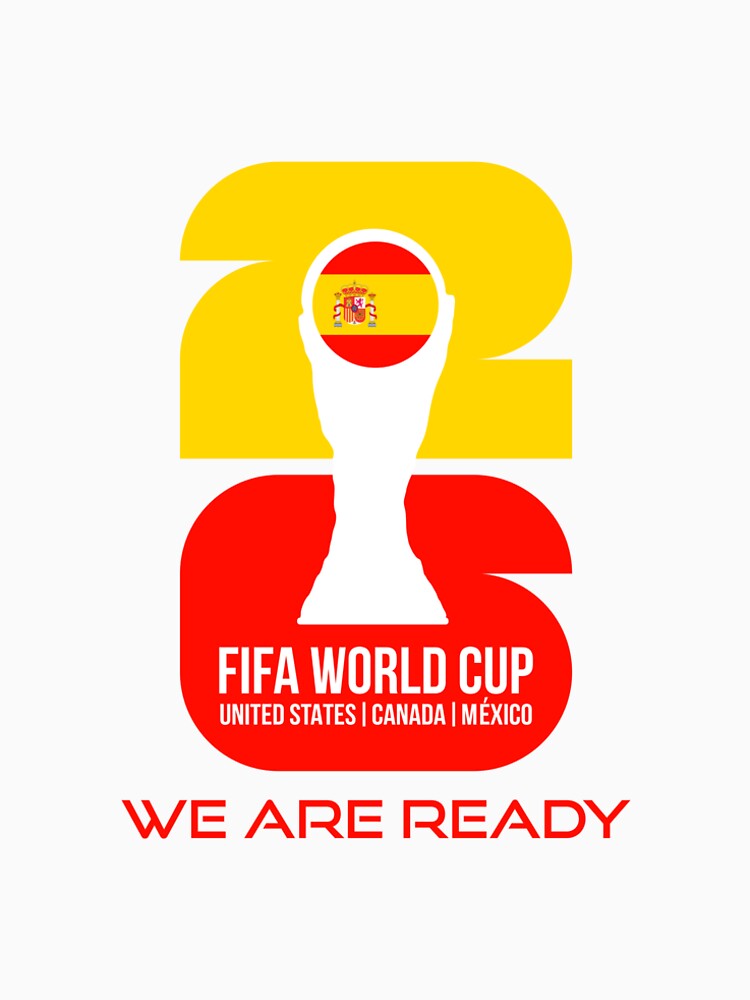 Spain World Cup 2026 We Are Ready Trophy Sticker by topprinting