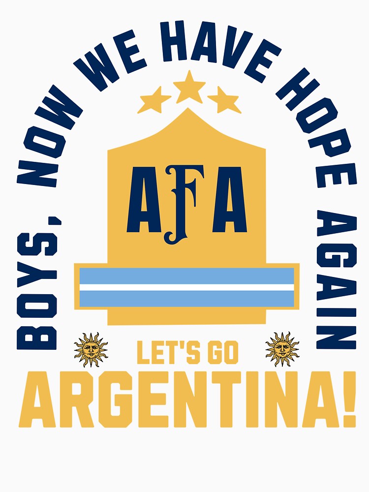 Argentina Soccer 2026 Boys We Have Hope Again Fan Design by Abaseen