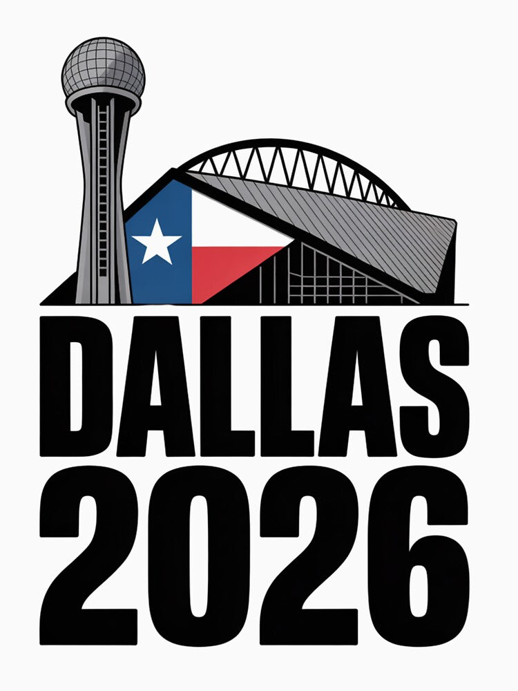 Dallas 2026 Texas Soccer Souvenir T-Shirt V2 by DarylWelsh2024