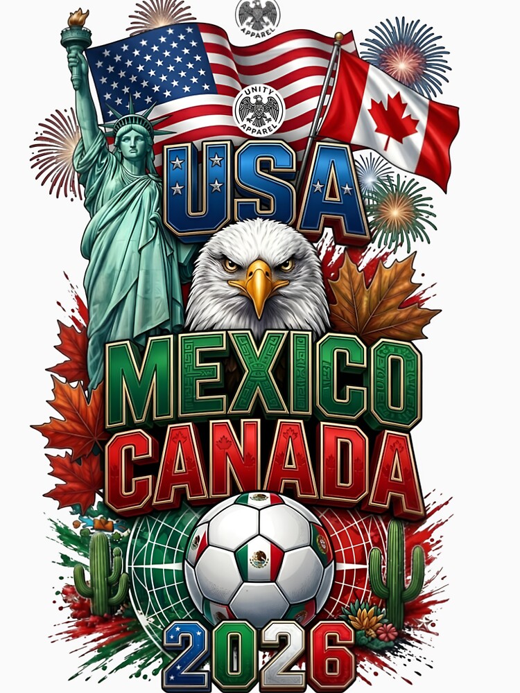 2026 World Cup Mexico USA Canada Soccer by Sovereign Supply Co.