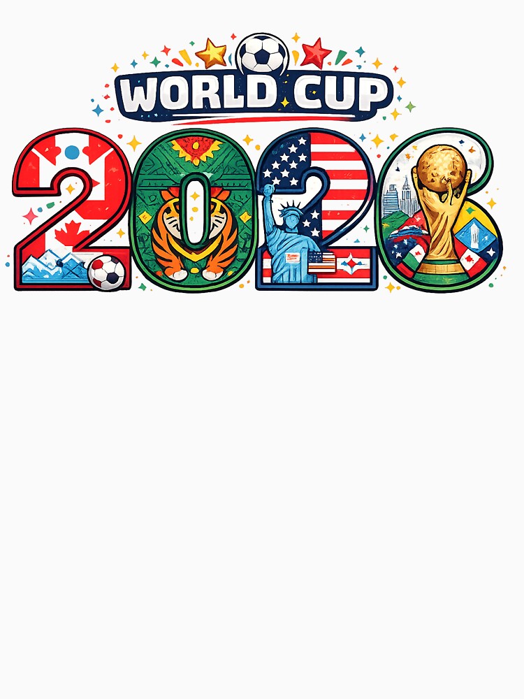 World Cup 2026 Host Nations Soccer Design | USA Canada Mexico Football Fan Art by CreativeNest Prints