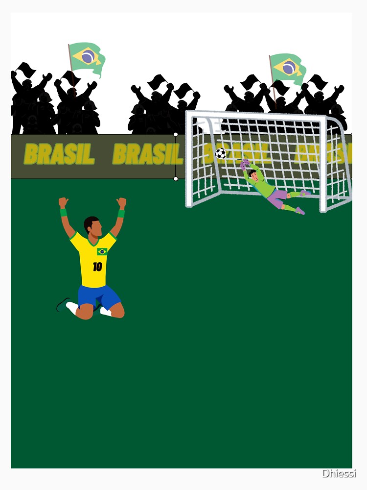 Goal Celebration! Brazilian Soccer Spirit & Vibrant Stadium Art by Dhiessi