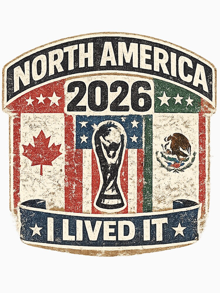 North America 2026 I Lived It Vintage Football T-Shirt by ArthUpscale
