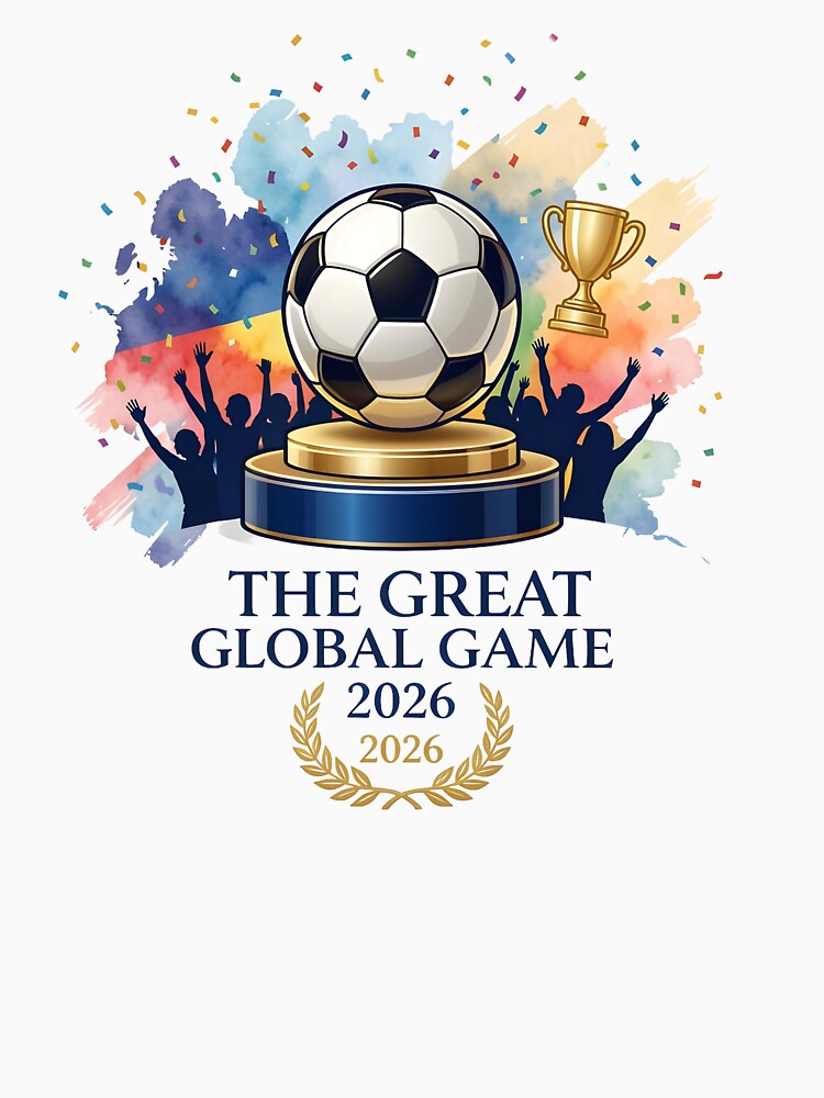 The Great Global Game 2026 - Ultimate Soccer Championship Trophy Design by SupernovaNote