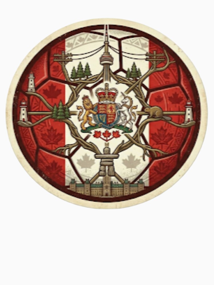 2026 Football Championship Host Nations Series - Artistic Heritage Soccer Ball - Canada by Sanatsalstile