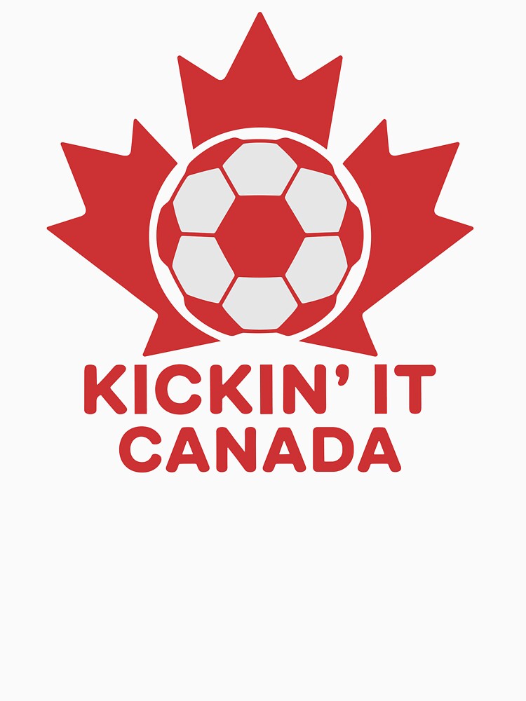 Kickin’ It Canada Soccer Design – Maple Leaf Football Pride by PrintMastery