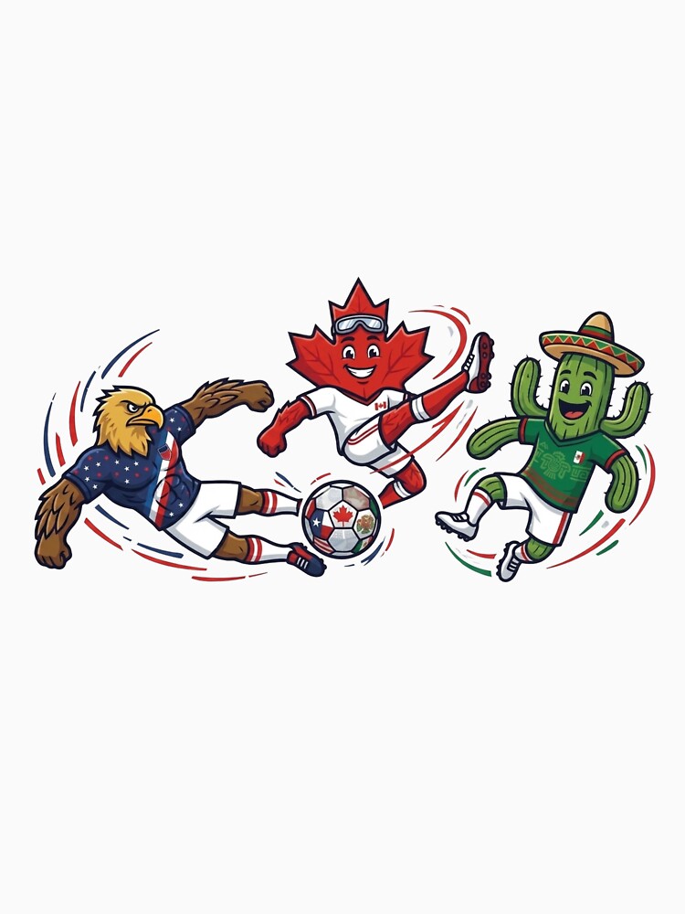 United North American Soccer Mascots Trio Art by PMTaurus