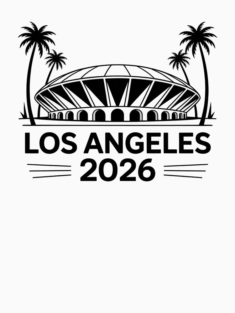 Los Angeles 2026 Palm Tree Sunset T-Shirt V12 by DarylWelsh2024