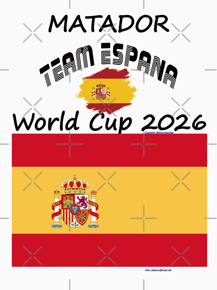 Espana Fan T‑Shirt world Soccer Cup 2026 football Spain outfit by cabevo