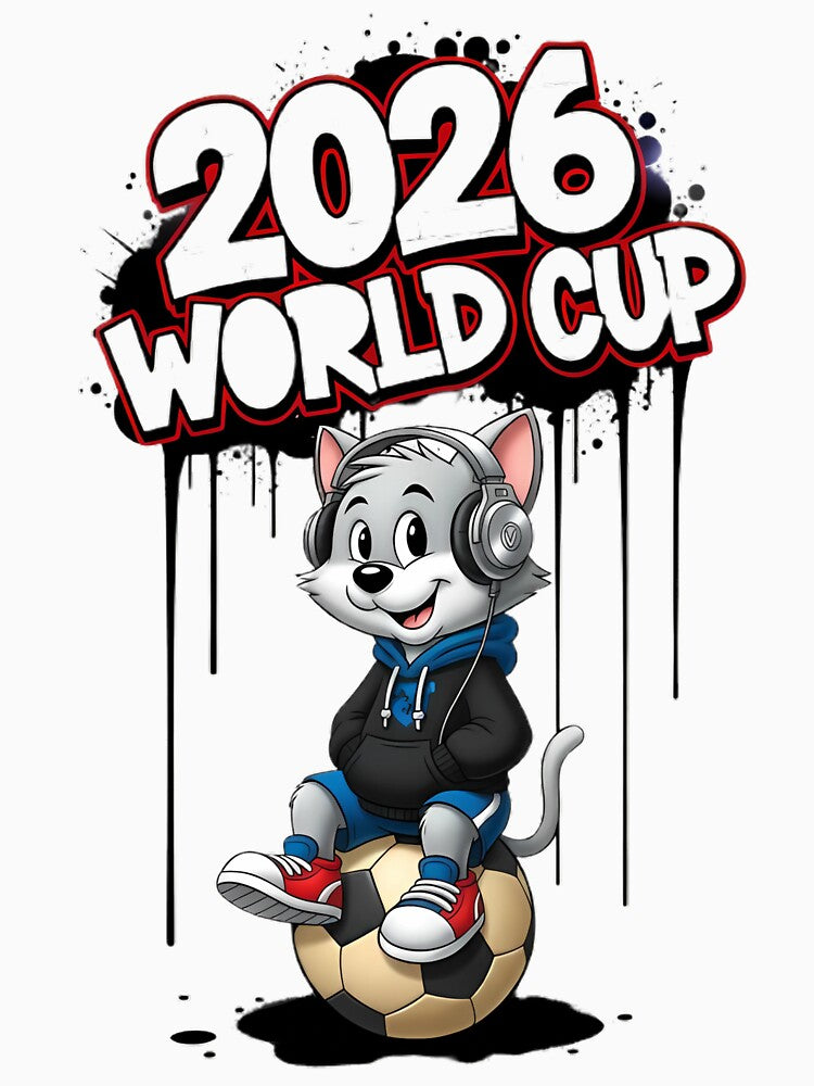 2026 World Cup Cat Streetwear by PixelStyle Studio
