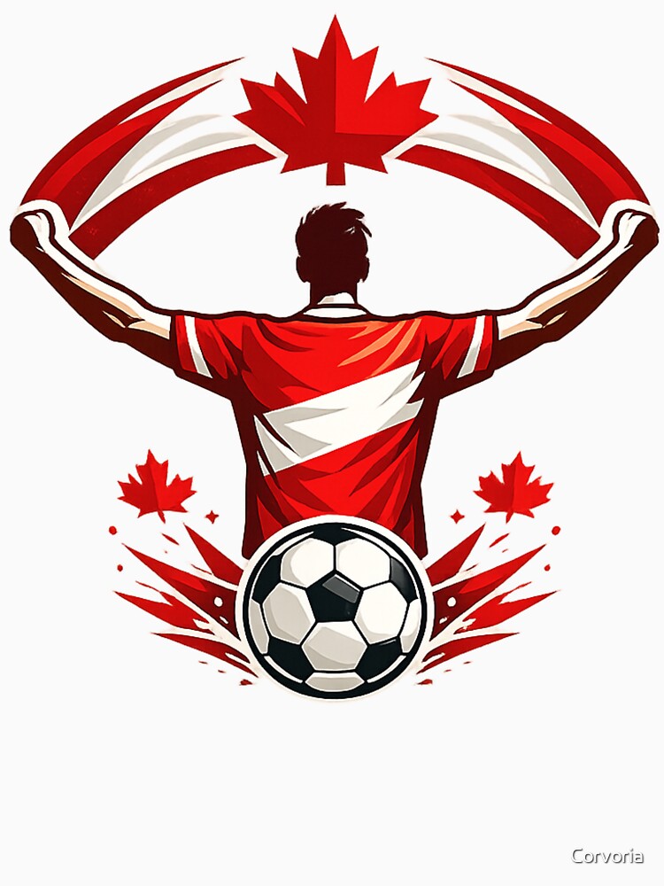 Canada Soccer Fan Patriotic Supporter by Corvoria
