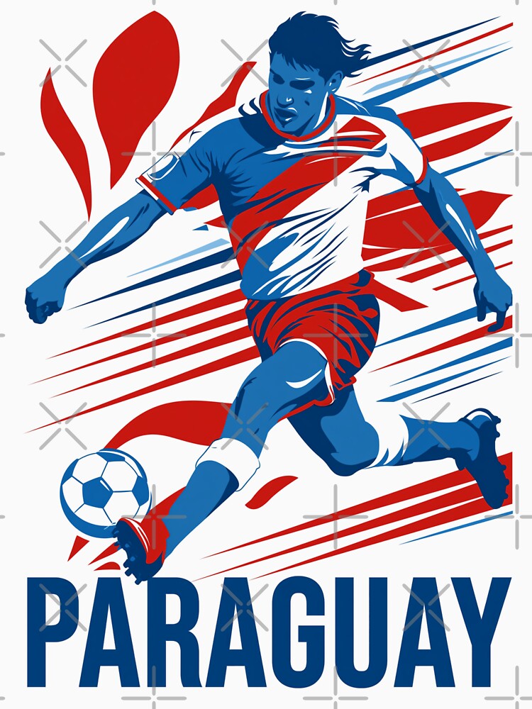 Paraguay Soccer by StudioRedKoala