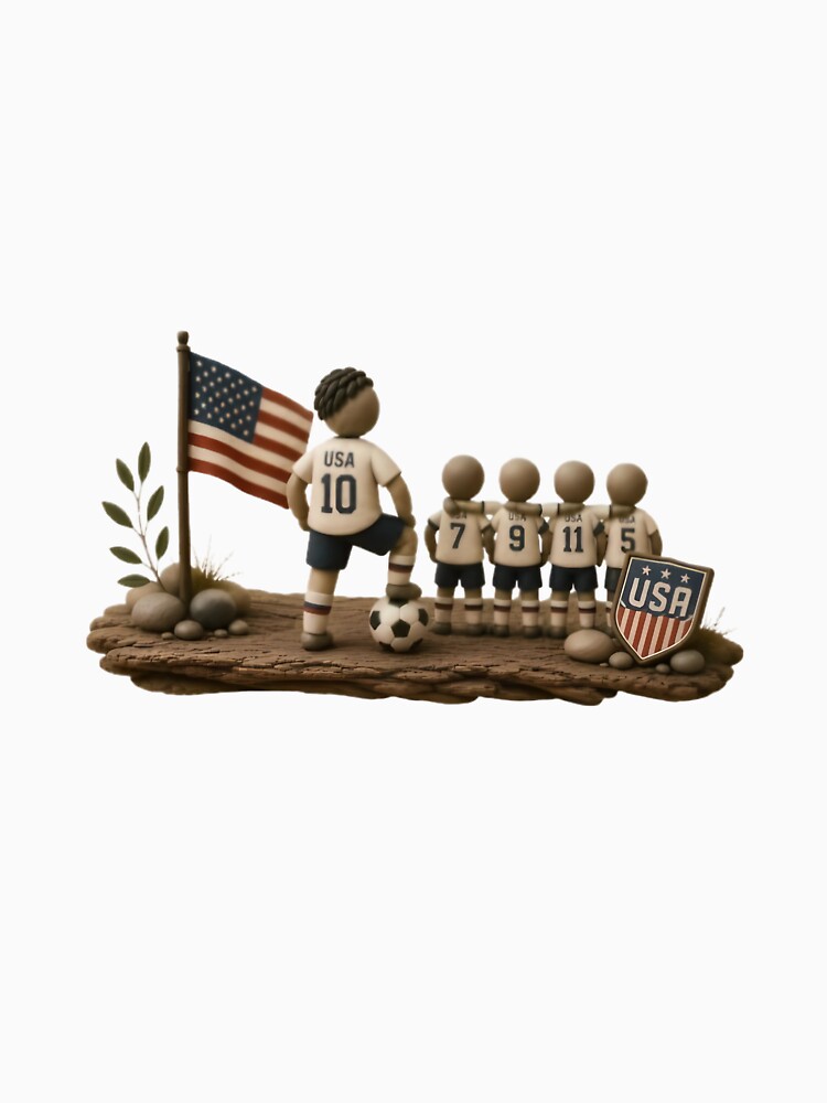 USA Football Dreams Pebble Art Shirt | American Soccer Fan Gift | World Cup 2026 Inspired USA Team Supporter Tee by PebbleMood