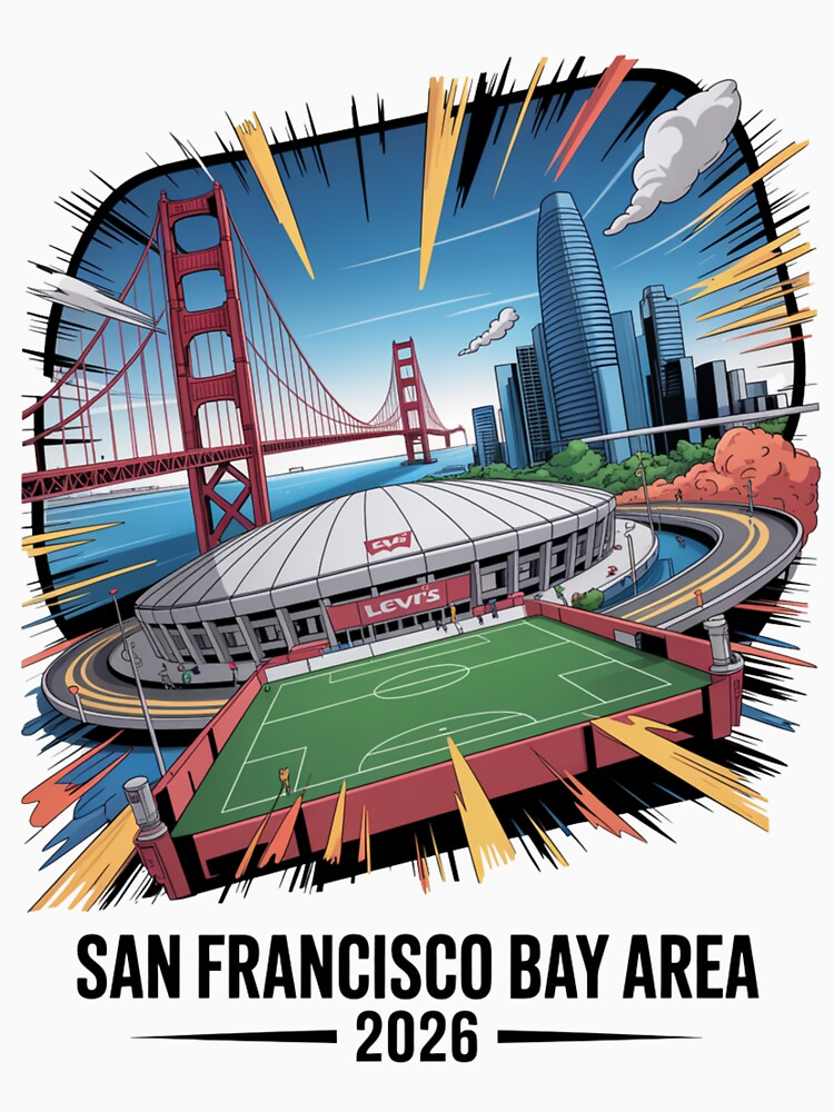 San Francisco Bay Area Golden Gate Stadium T-Shirt V23 by DarylWelsh2024